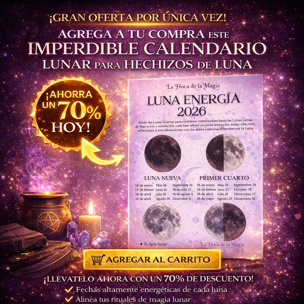 Calendario Lunar para hechizos de Luna
